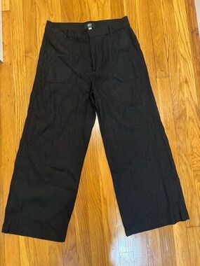 Kut from the Kloth Black Wide-Leg linen pants